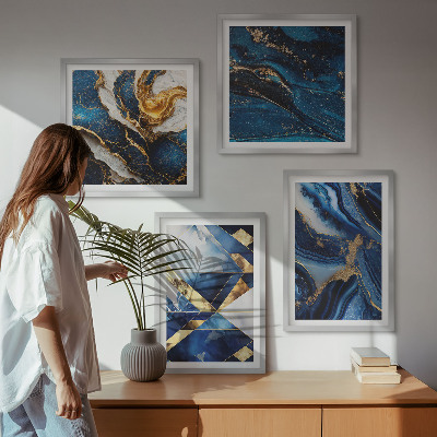 Wanddeko-set Abstrakte, elegante Muster