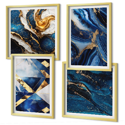 Wanddeko-set Abstrakte, elegante Muster