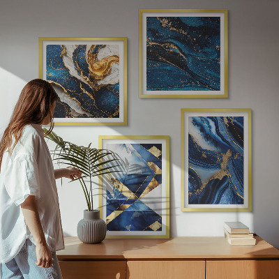 Wanddeko-set Abstrakte, elegante Muster