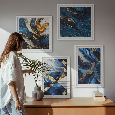 Wanddeko-set Abstrakte, elegante Muster