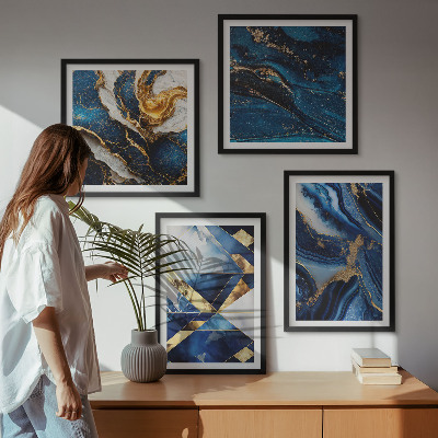 Wanddeko-set Abstrakte, elegante Muster