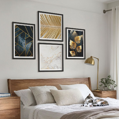 Wanddeko-set Moderne Pflanzenmuster