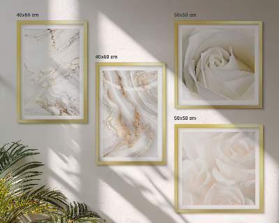 Polyptychon mit rahmen Elegante Marmormuster