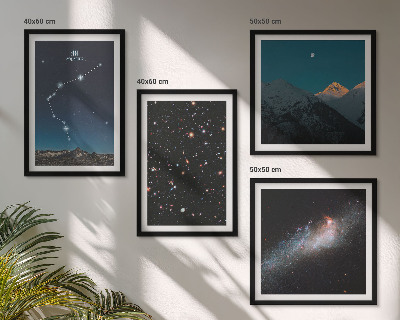 Wanddeko-set Galaxienraum Wassermann-Berge