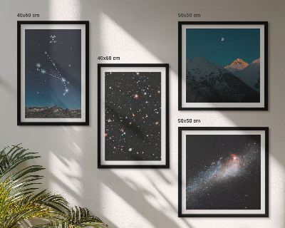 Wanddeko-set Kosmische Landschaften von Galaxien
