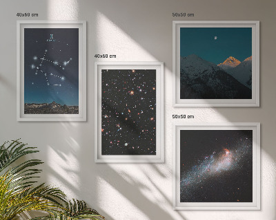 Wanddeko-set Sterne der Zwillingsgalaxie