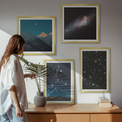 Wanddeko-set Leo-Galaxie und Weltraum