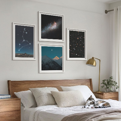Wanddeko-set Leo-Galaxie und Weltraum