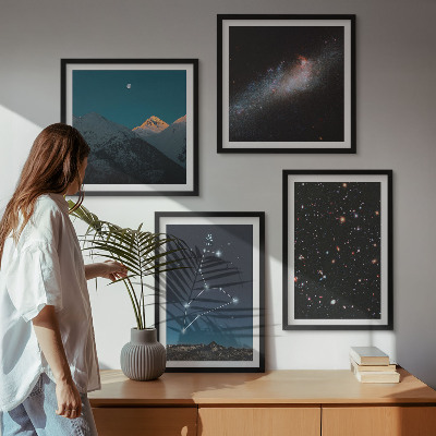 Wanddeko-set Leo-Galaxie und Weltraum