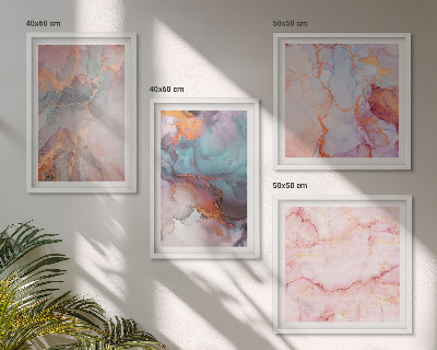Wanddeko-set Abstrakte Pastellmuster