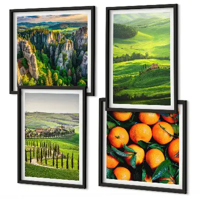 Wanddeko-Set italienische Landschaft mit Orangen