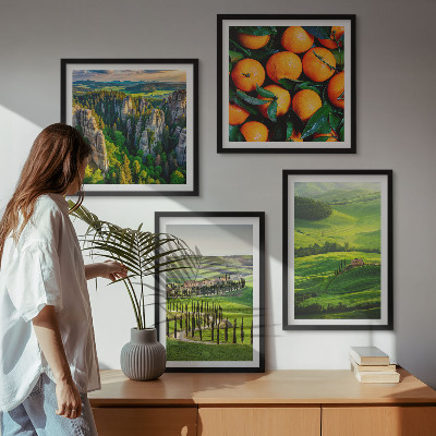 Wanddeko-set Italienische Landschaft Orangen Natur