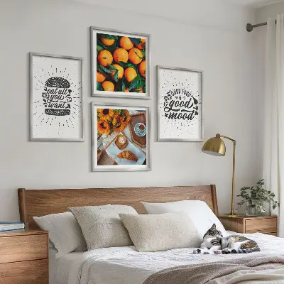 Wanddeko-Set mit Motiv Juicy Oranges für die Küche