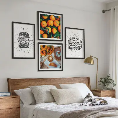 Wanddeko-Set mit Motiv Juicy Oranges für die Küche