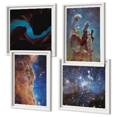Wanddeko-set Weltraumlandschaften von Galaxien