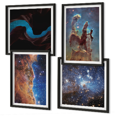 Wanddeko-set Weltraumlandschaften von Galaxien