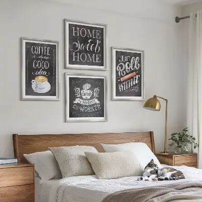 Wanddeko-Set Kaffeeroller mit Motiv heimelige Wärme