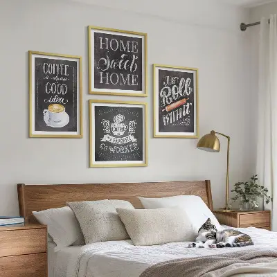 Wanddeko-Set Kaffeeroller mit Motiv heimelige Wärme