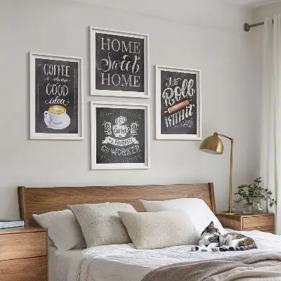 Wanddeko-Set Kaffeeroller mit Motiv heimelige Wärme