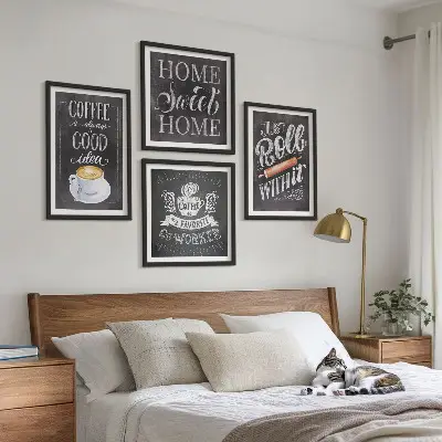 Wanddeko-Set Kaffeeroller mit Motiv heimelige Wärme