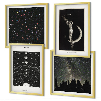 Wanddeko-set Galaxie im Sonnensystem
