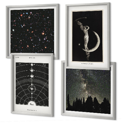 Wanddeko-set Galaxie im Sonnensystem