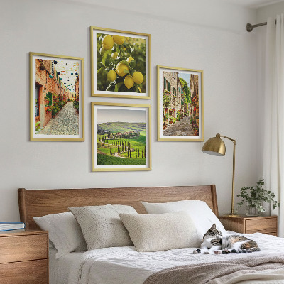 Wanddeko-set Bezaubernde Straßen voller Zitronenblüten