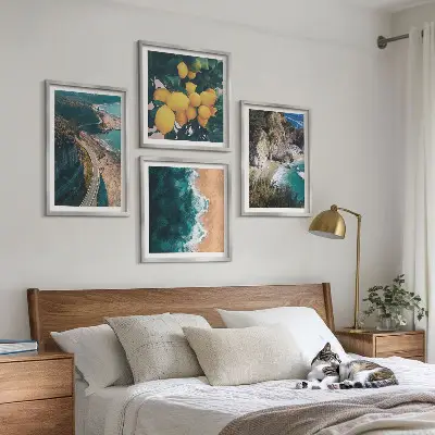 Wanddeko-Set mit Meer, Strand und Bergemotiven