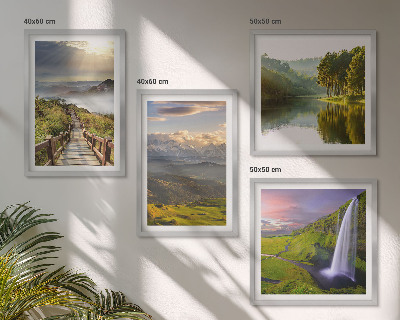 Wanddeko-set Berglandschaften Wasserfall