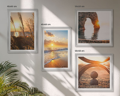 Wanddeko-set Ruhige Landschaften am Strand der Sonne