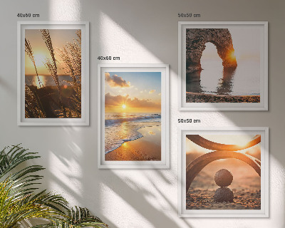 Wanddeko-set Ruhige Landschaften am Strand der Sonne