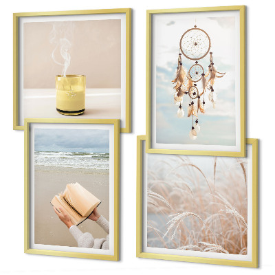 Wanddeko-set Sommerlandschaften im Boho-Stil