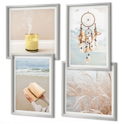 Wanddeko-set Sommerlandschaften im Boho-Stil