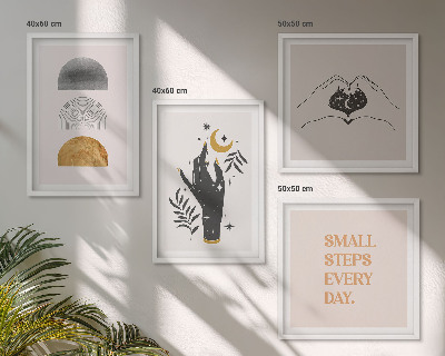 Wanddeko-set Minimalistische Boho-Illustrationen