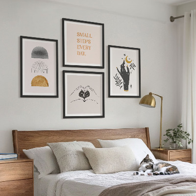 Wanddeko-set Minimalistische Boho-Illustrationen