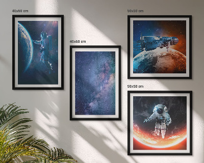 Wanddeko-set Weltraum-Astronauten-Sterne