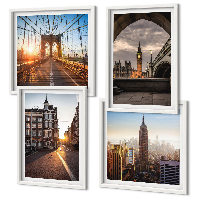 Wanddeko-set London-Ansichtsgemälde-Set