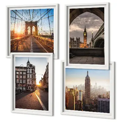 Wanddeko-Set London Ansichtsgemälde