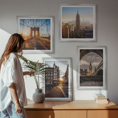 Wanddeko-set London-Ansichtsgemälde-Set