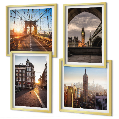 Wanddeko-set London-Ansichtsgemälde-Set