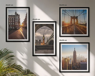 Wanddeko-Set London Ansichtsgemälde