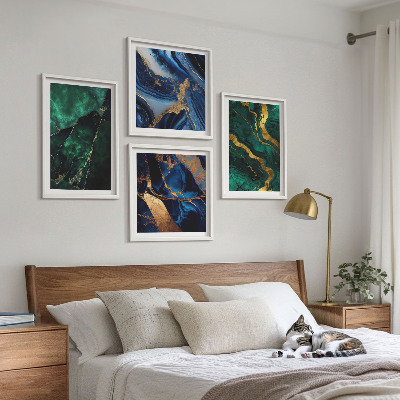 Wanddeko-set Elegante Muster auf Steinen