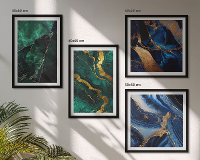 Wanddeko-set Elegante Muster auf Steinen