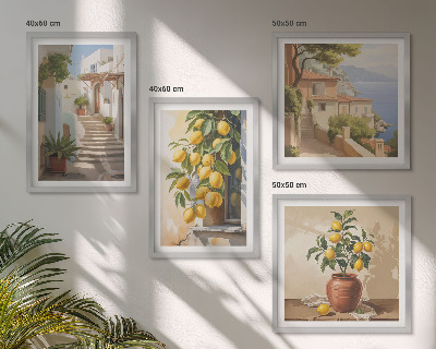 Wanddeko-set Lemon Streets Meerblick