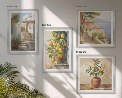 Wanddeko-Set Meerblick von Lemon Streets