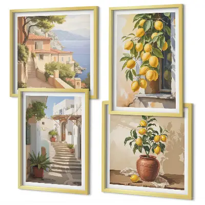 Wanddeko-Set Meerblick von Lemon Streets