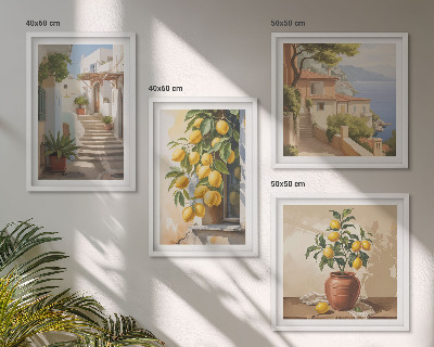 Wanddeko-set Lemon Streets Meerblick