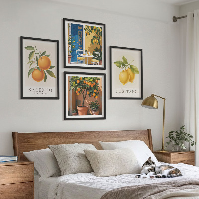 Wanddeko-set Amalfi-Zitronen und -Orangen