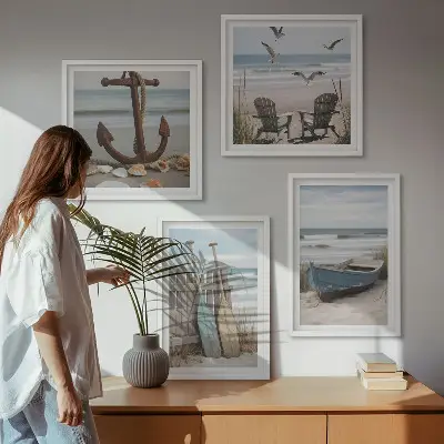 Wanddeko-Set Sommerstrände und Meereslandschaft