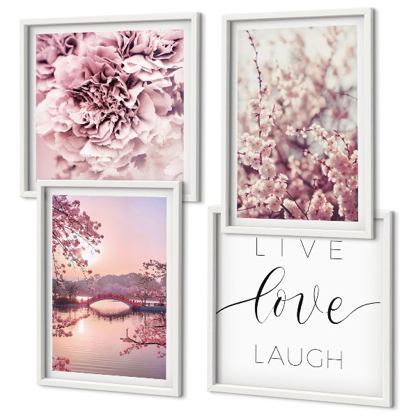 Wanddeko-set Blumenbrücke – Lebensinspiration
